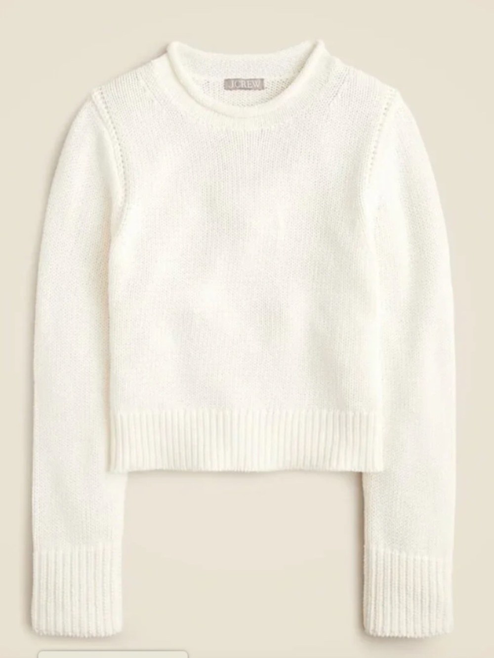 J Crew Rollneck Sweater Cropped